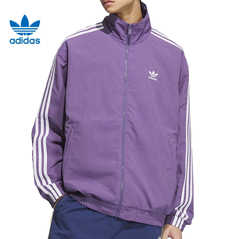adidas阿迪达斯【环】三叶草男子运动休闲夹克外套KC1456