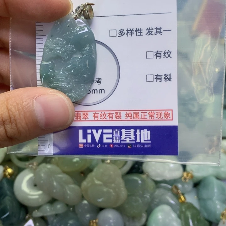 翡翠未镶嵌吊坠(不含链)