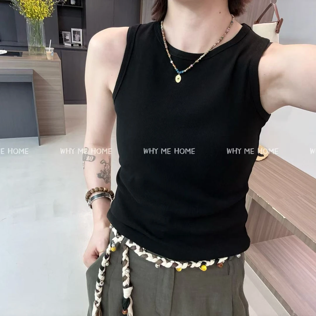 【极简高弹背心】简约百搭高弹显瘦无袖修身U领圆领背心8812