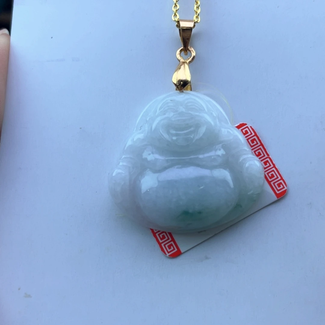 翡翠未镶嵌颈饰佛公