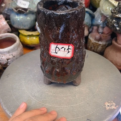 粗陶花盆手工花盆制作