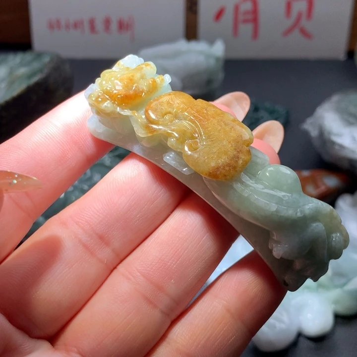 翡翠未镶嵌颈饰保真天然A货翡翠