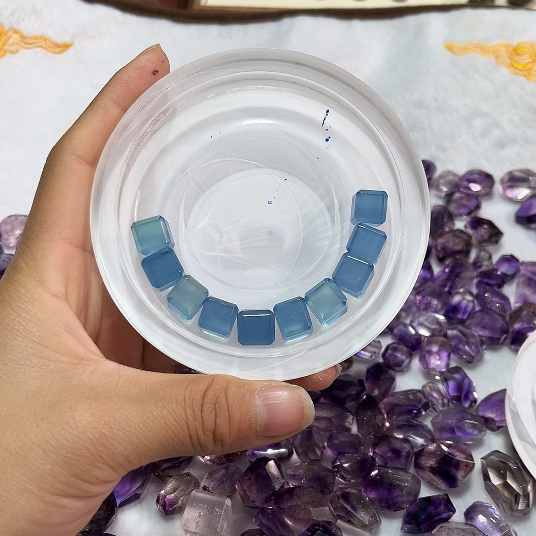 水晶耳饰未镶嵌N**u19打孔