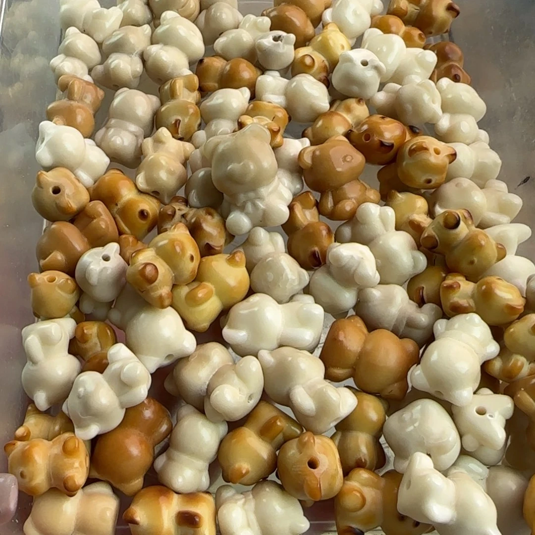 吊坠菩提根/象牙果瑕疵牙果熊88颗清货不售后