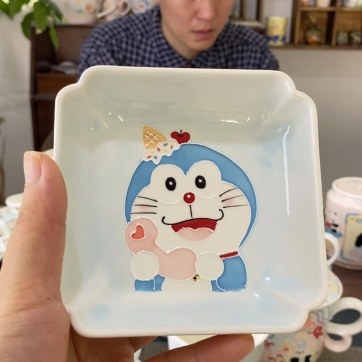 呵***6瓷片景德镇釉下彩手绘