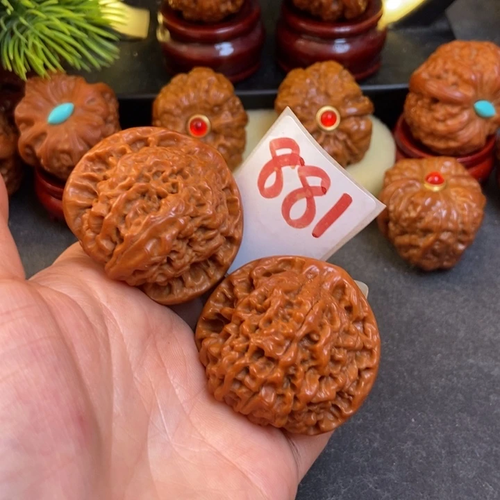 文玩核桃把件41官帽881