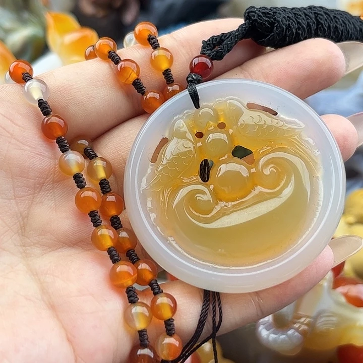 蜗***爸玛瑙未镶嵌手饰玛瑙