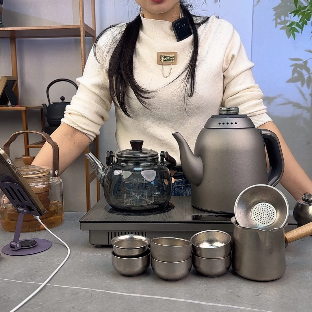 一***光微可道纯钛煮茶壶系列