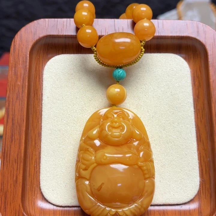 蜜蜡未镶嵌颈饰项链