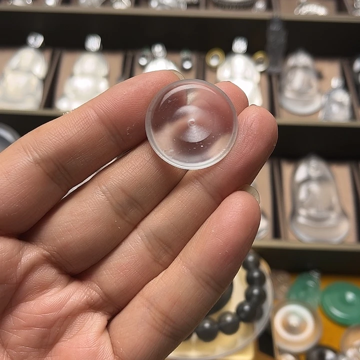 石英质玉平安扣未镶嵌