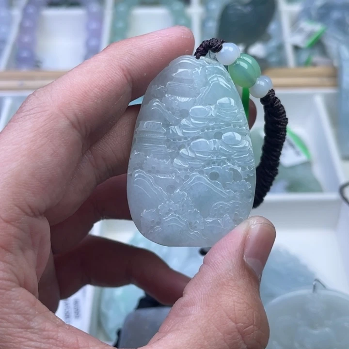 翡翠未镶嵌颈饰803