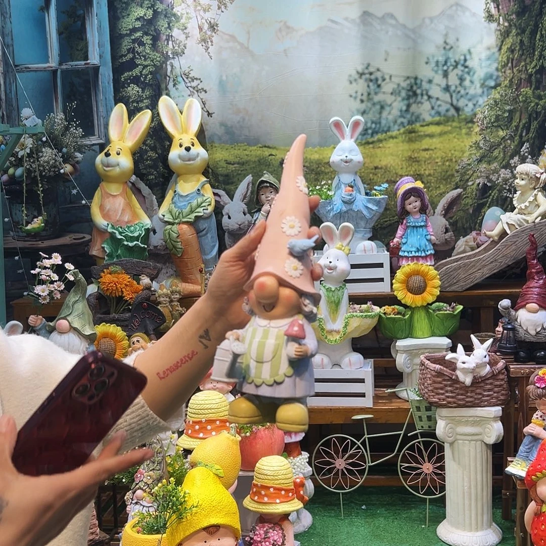 花园摆件红红火火