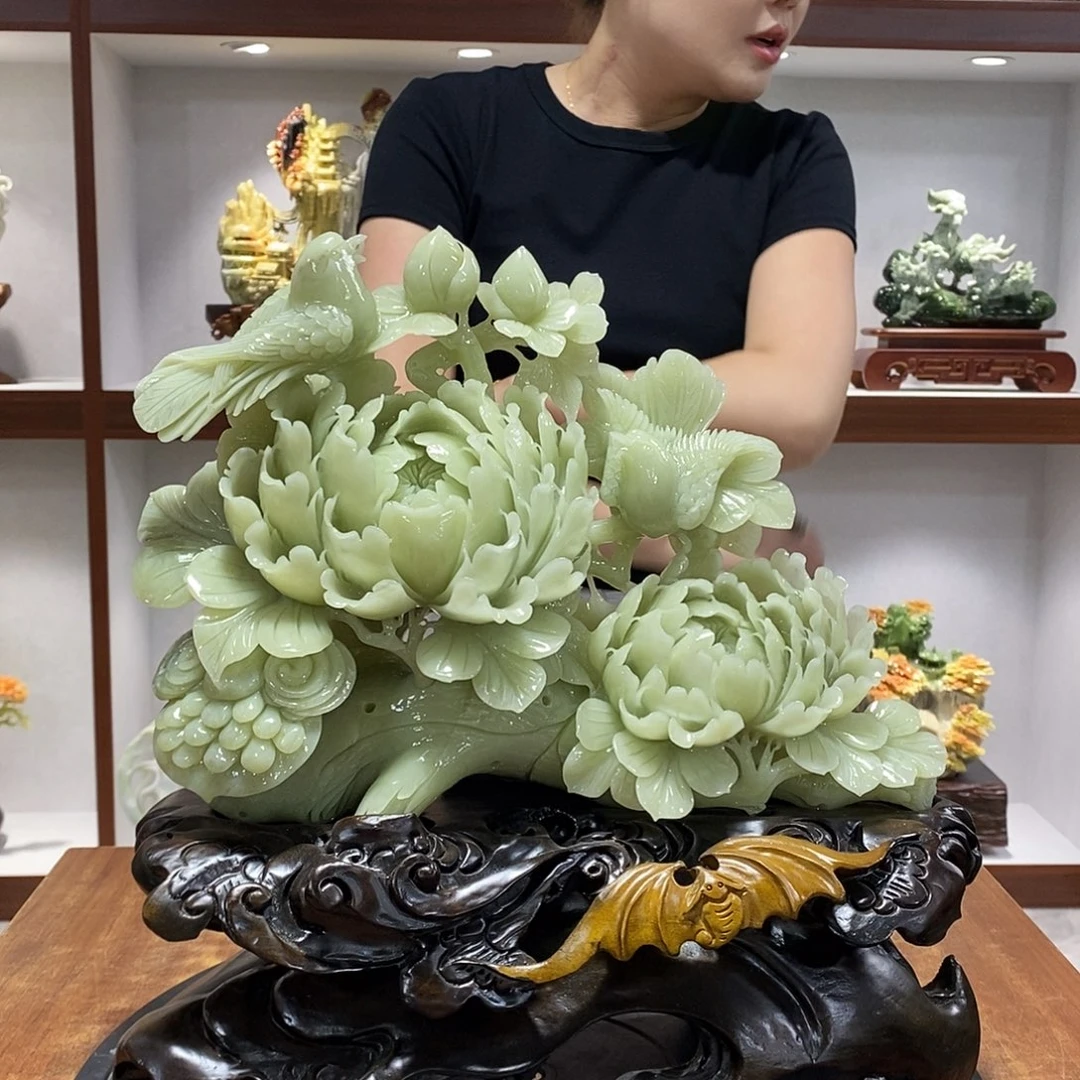 野***奇玉山水摆件 玄关摆件