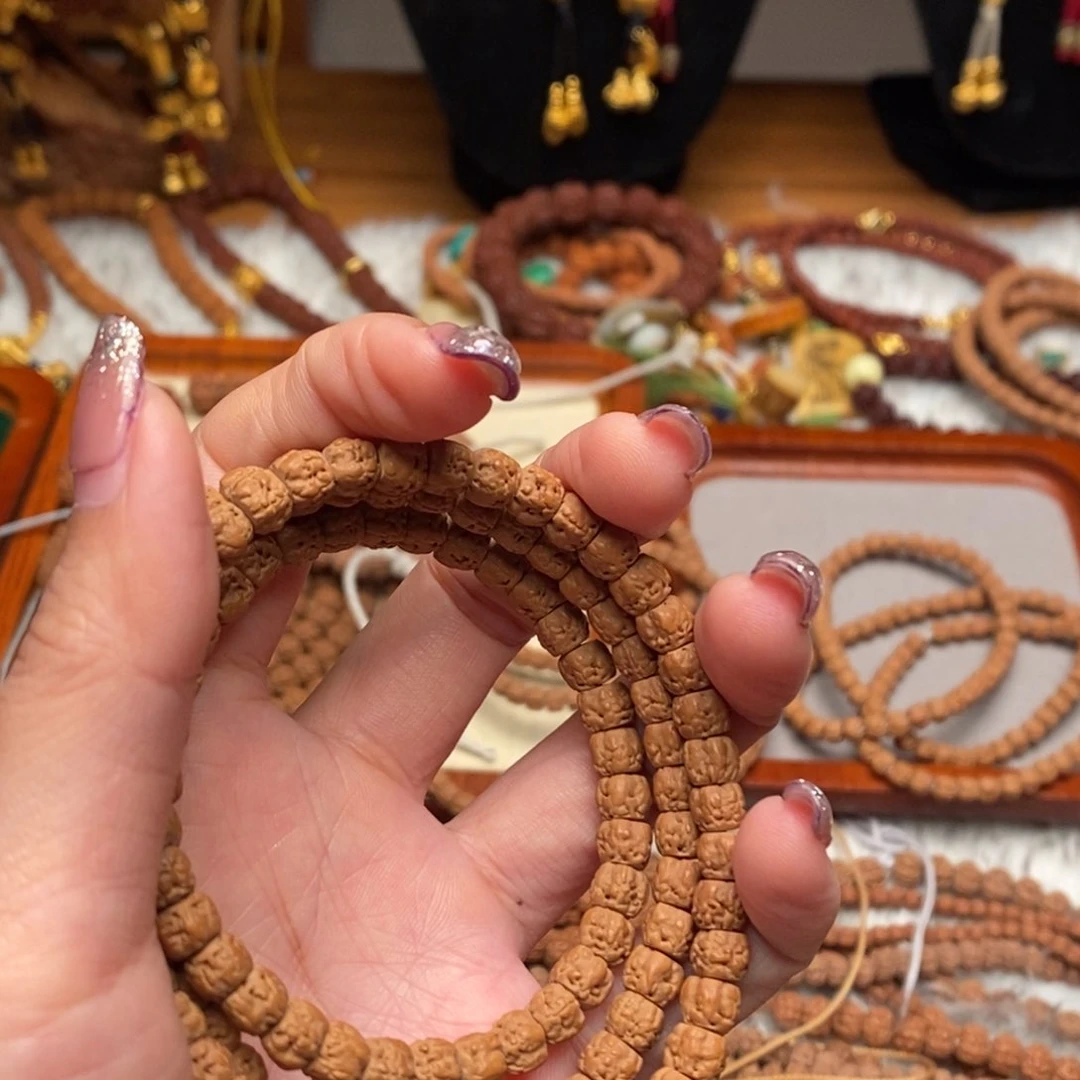 金刚菩提吊坠o*h藏切佛手108卡6.5