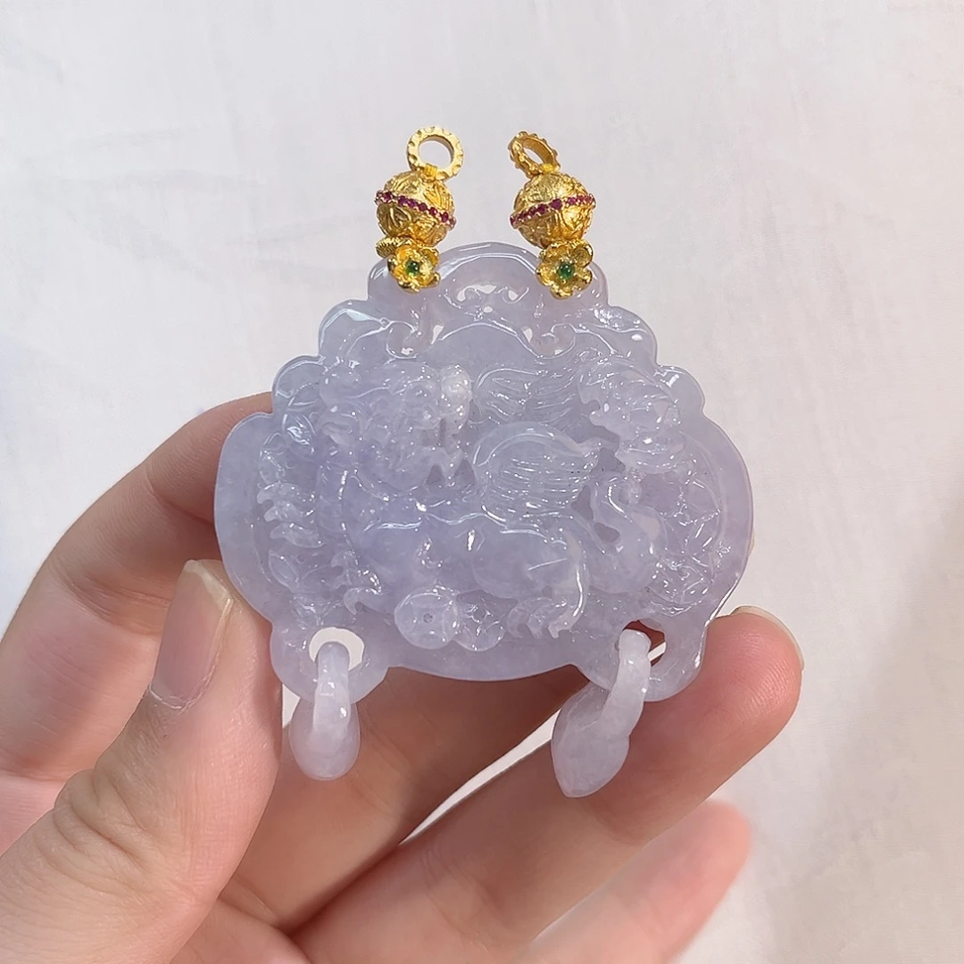 翡翠合金吊坠(赠链)