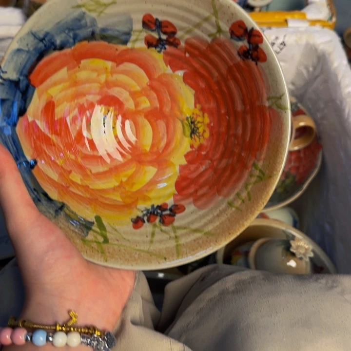 瓷片景德镇陶瓷手工手绘
