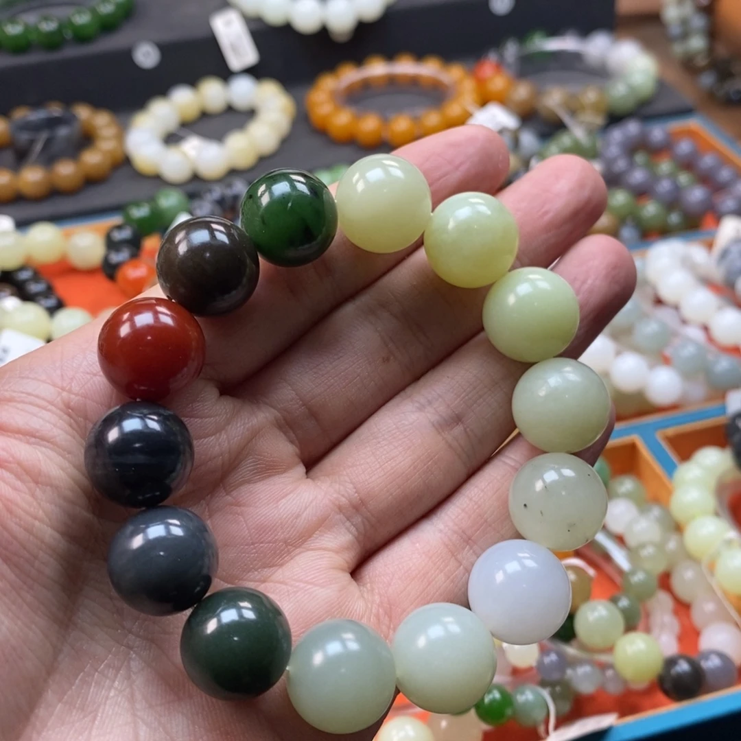 和田玉未镶嵌手链