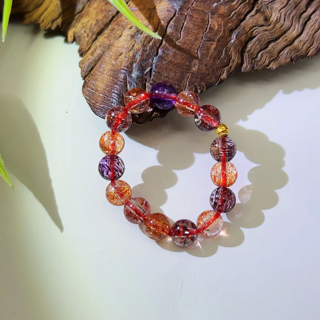 天然水晶戒圈戒指圆珠4多样性发一D0356