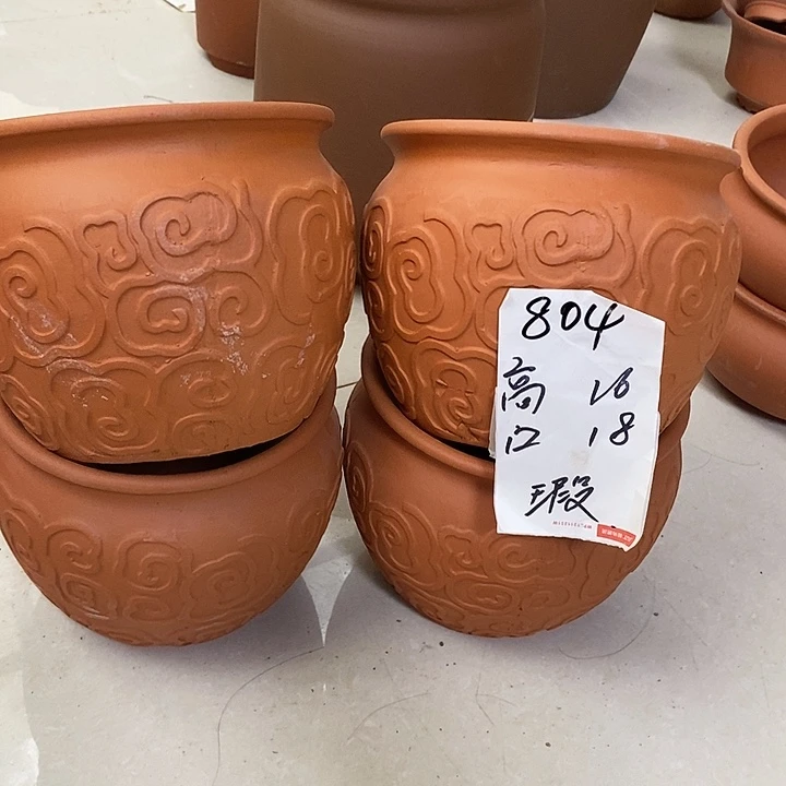 粗陶红陶绿植花盆804