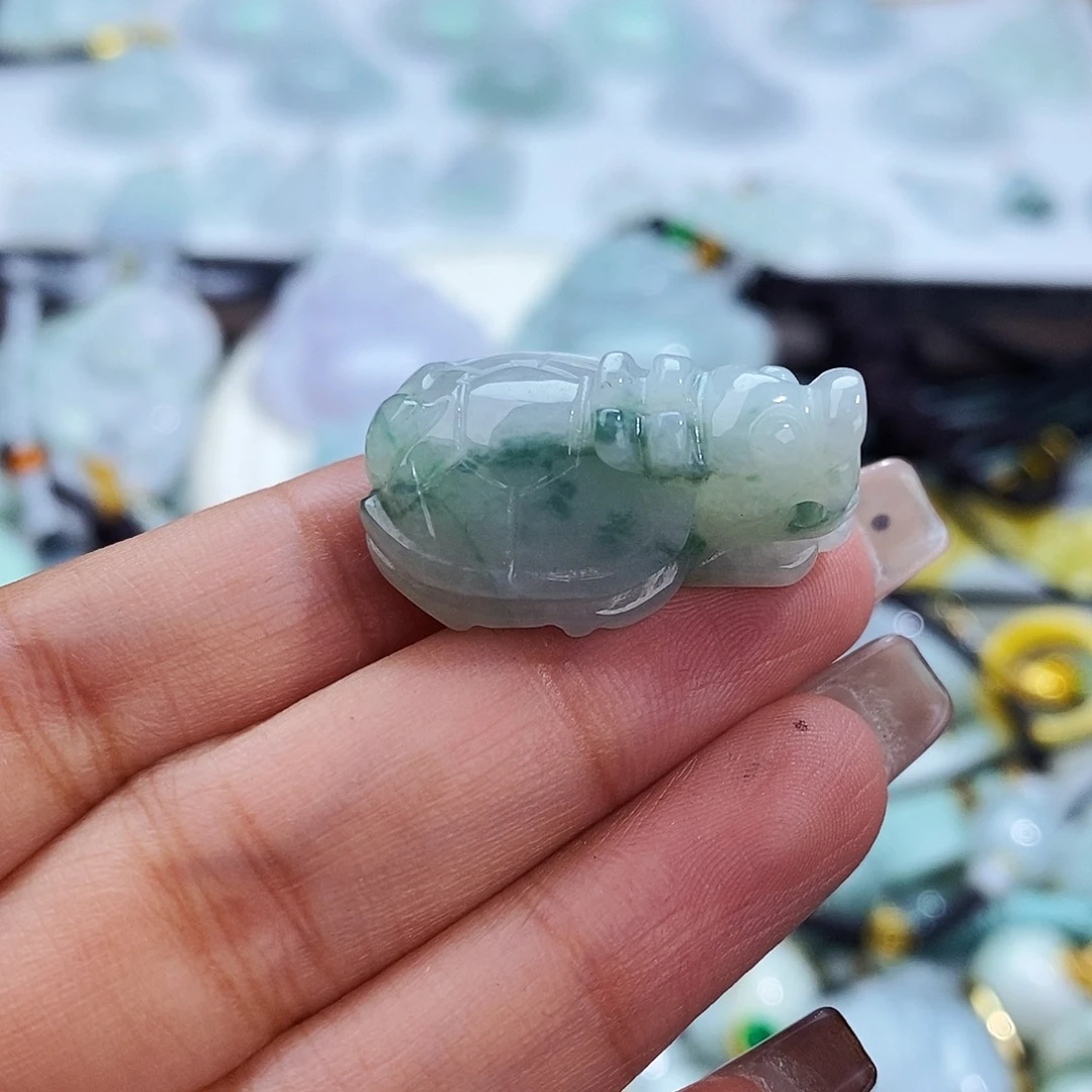 翡翠未镶嵌毛衣链8111