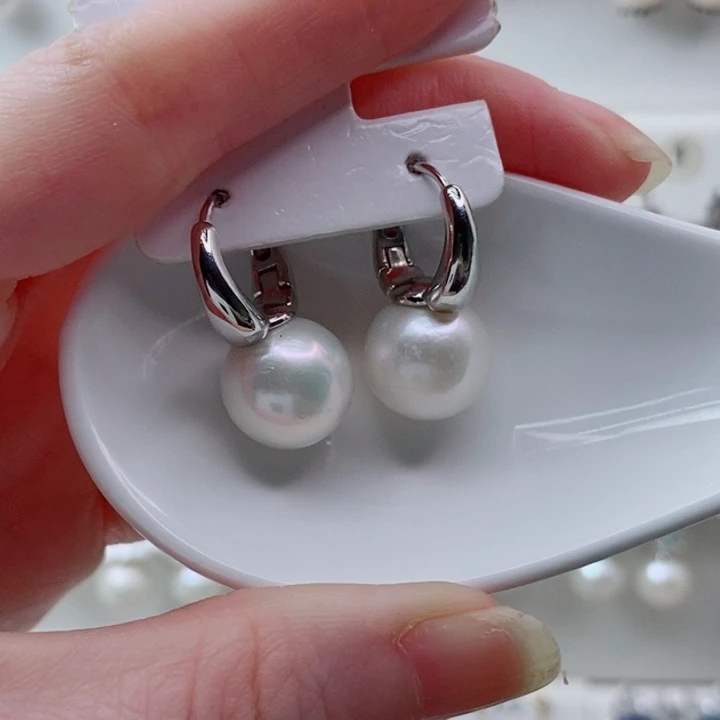 耳饰未镶嵌淡水珍珠12+A