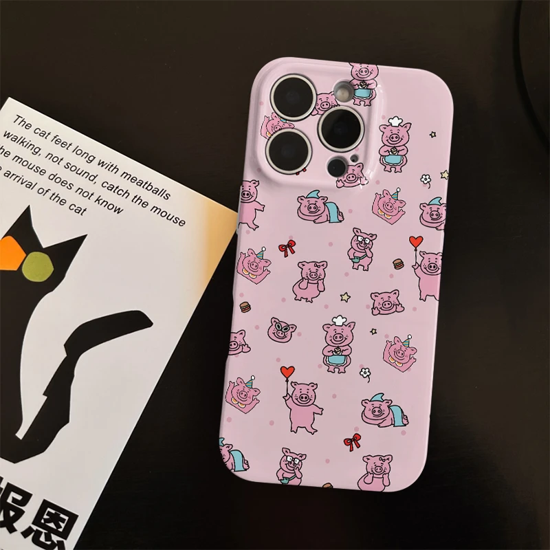 可爱玛莎猪菲林软壳适用苹果17promax手机壳16华为vivo小米15oppo