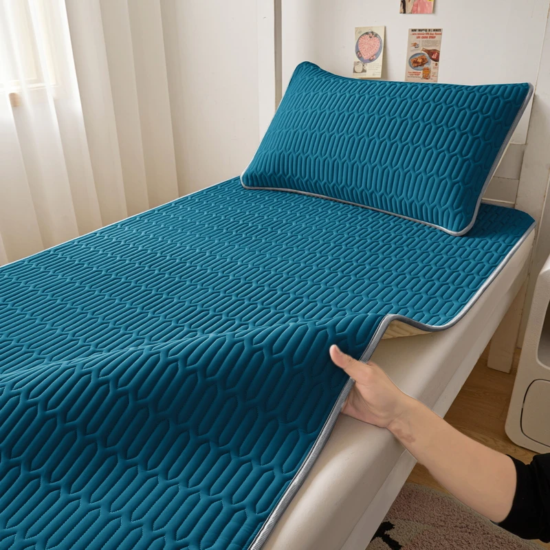 乳胶凉席冰丝席可机洗折叠学生宿舍单人家用双人夏天床上席子软席