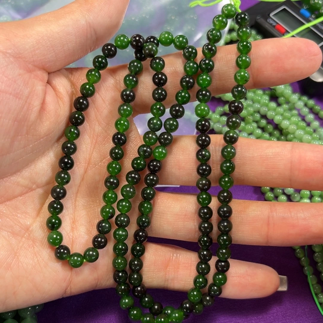 手链未镶嵌和田玉（碧玉）