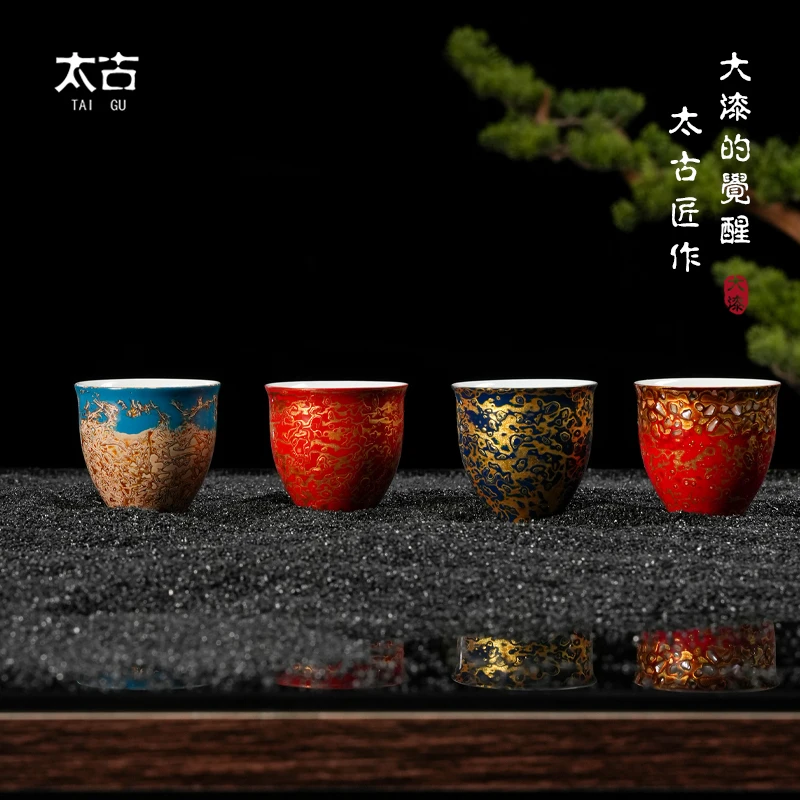 太古大漆漆器「暖心杯系列一口杯」纯手工非遗大漆礼品