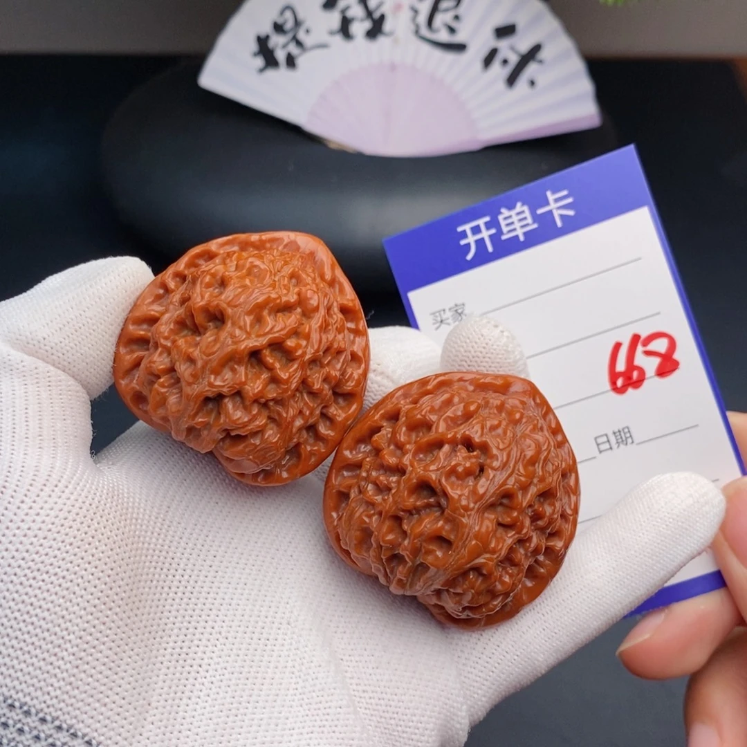 文玩核桃把件43水龙纹668