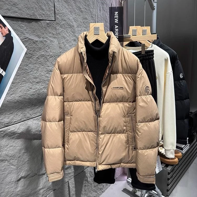 102 # 24冬装新款男士纯色立领保暖羽绒服外套