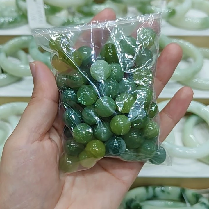 未镶嵌蛇纹石玉手链瑕疵珠子多样性拍一发一介意勿拍