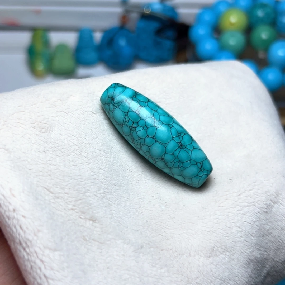 绿花长桶珠枣珠尺寸14+/40+