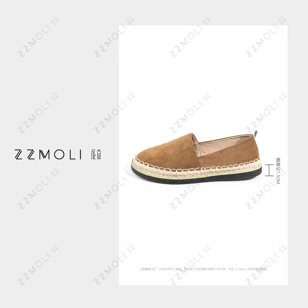 ZZMOLI时髦休闲舒适渔夫鞋子女款爆款2025新款洋气鞋子ZBX89901