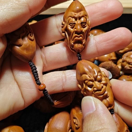 手串/手链橄榄核橄榄核核雕脖挂十八罗汉