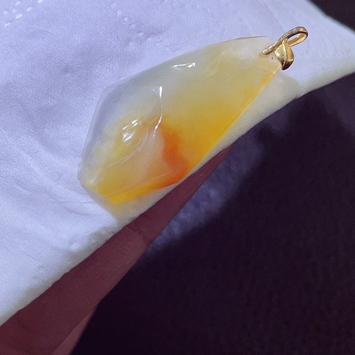 颈饰18K金镶嵌翡翠翡翠