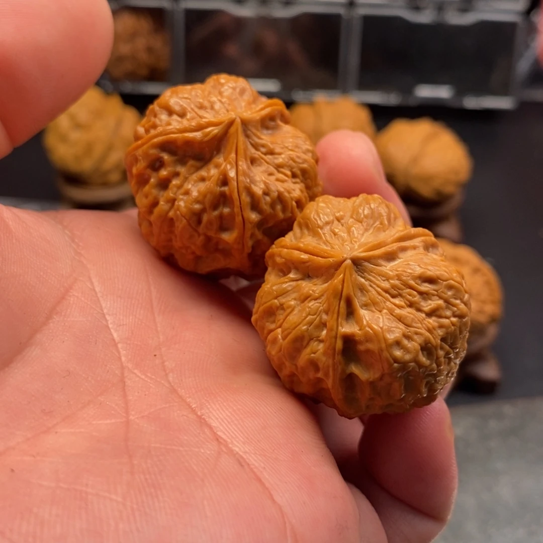 把件文玩核桃梅花三愣