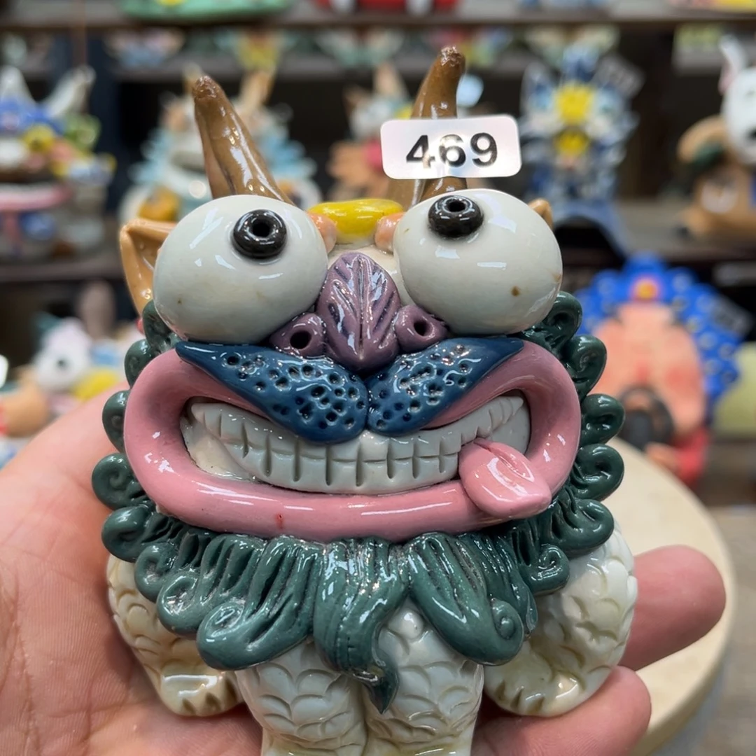 陶瓷纯手工抽象陶瓷摆件469