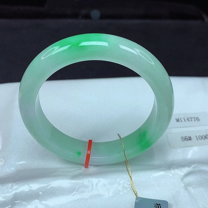 翡翠未镶嵌手镯55圈776