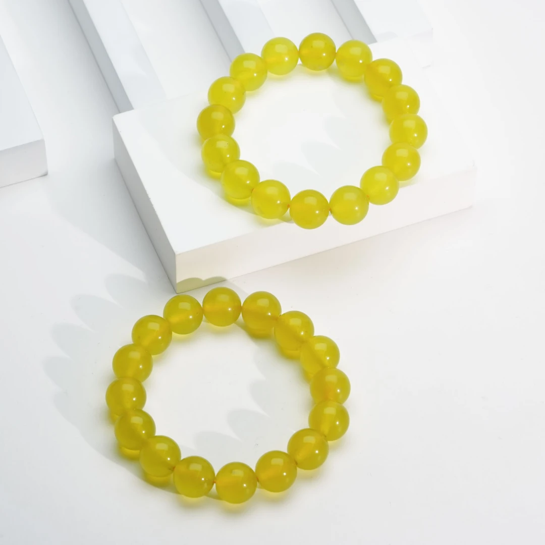 【小北珠宝】岫玉单圈圆珠手串约12mm【多样性发一件】10-AH144X402