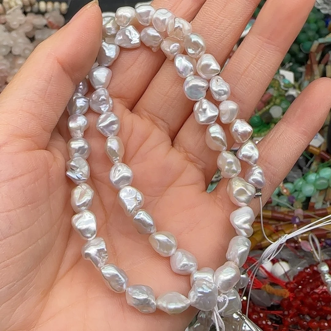 猫***@玛瑙/玉髓合金珠宝半成品珍珠拍四82发一条