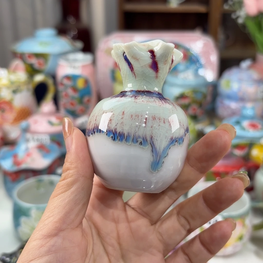 瓷片景德镇手绘高温釉下彩陶瓷茶具