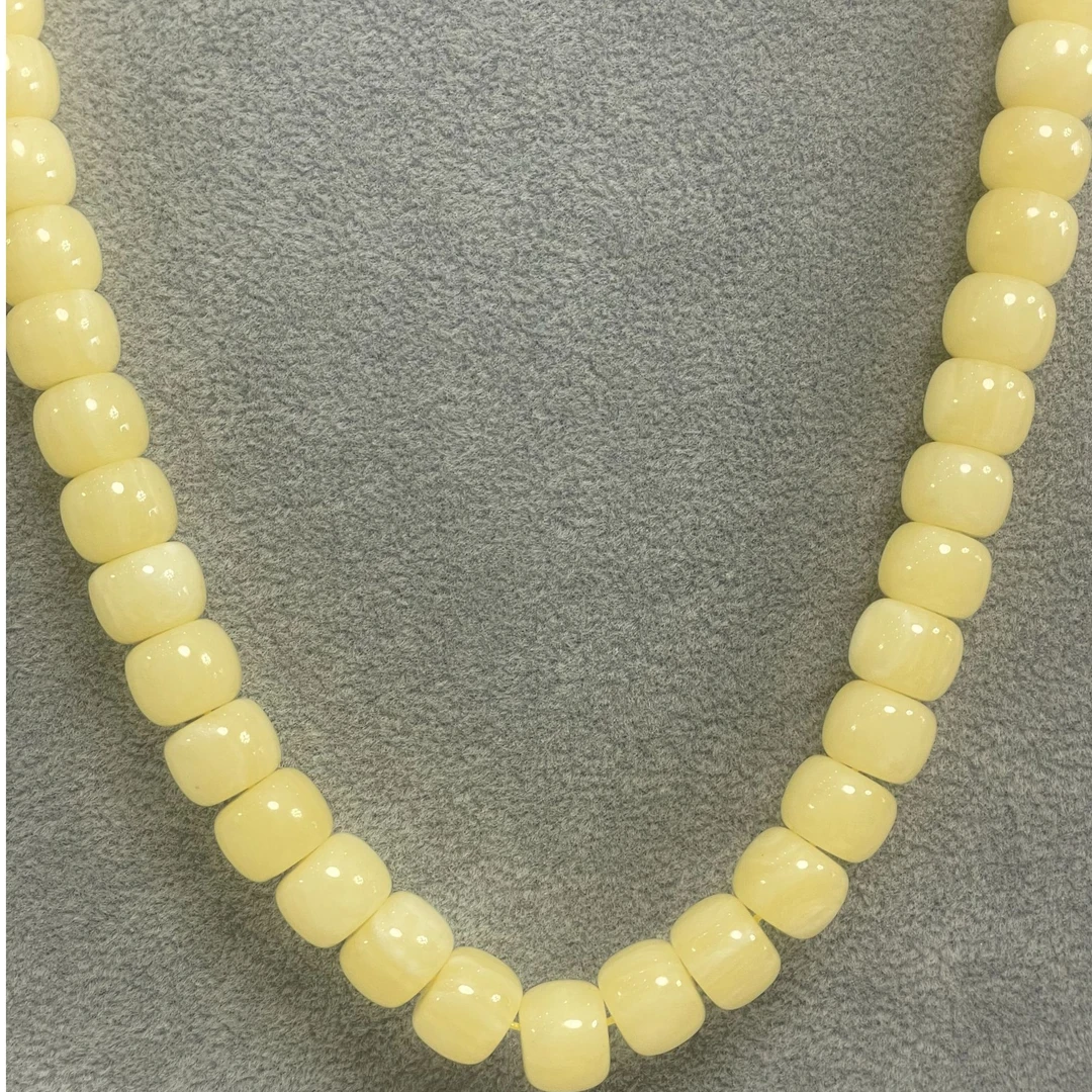 非金属珐琅项链 黄色 牛牛  项链