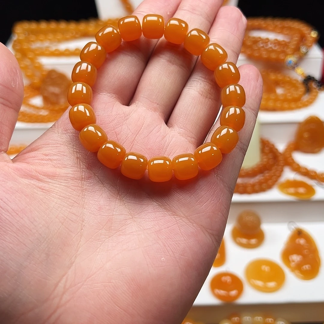 石英质玉（缅黄）未镶嵌手串