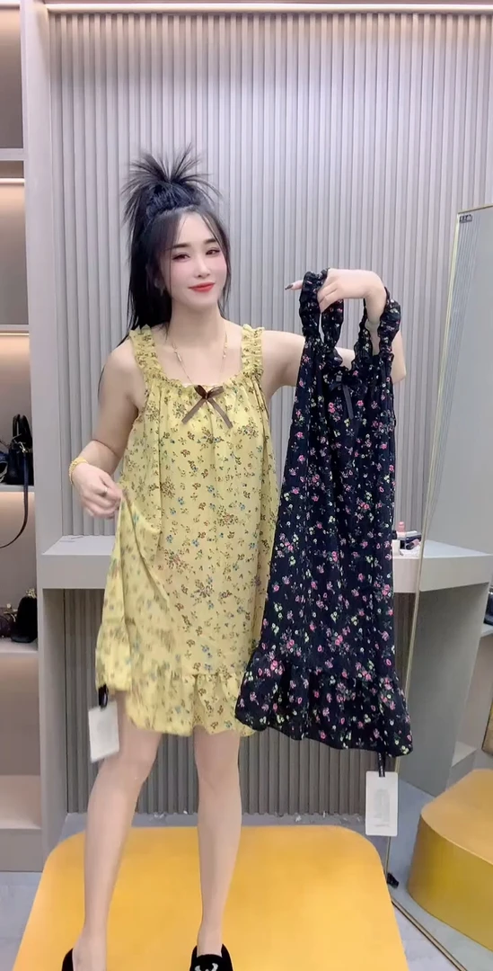 田园风宽松休闲家居服睡裙