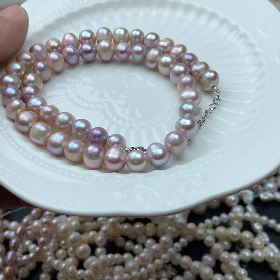 淡水珍珠7-8未镶嵌e24项链