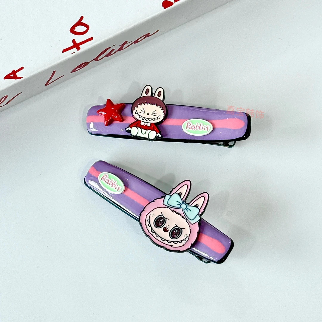 韩版东大门定制款原创设计气质时尚可爱百搭labubu发卡 YZ245