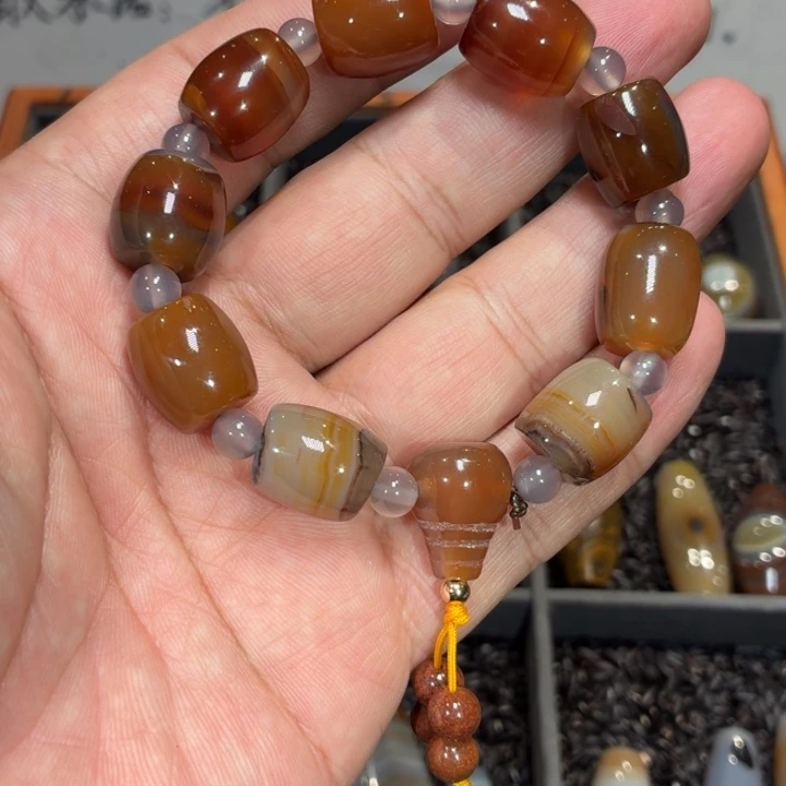 玛瑙/玉髓散珠_HEIMORI 天然天珠