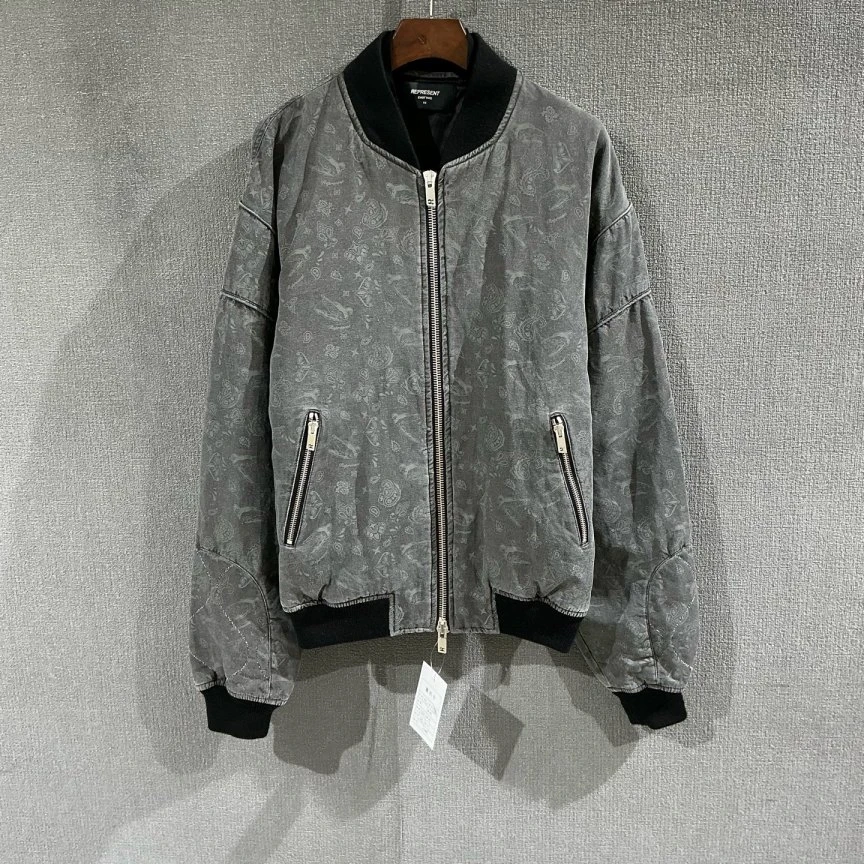 99新 maje Represent（pm）腰果花夹克外套 xs码/3604