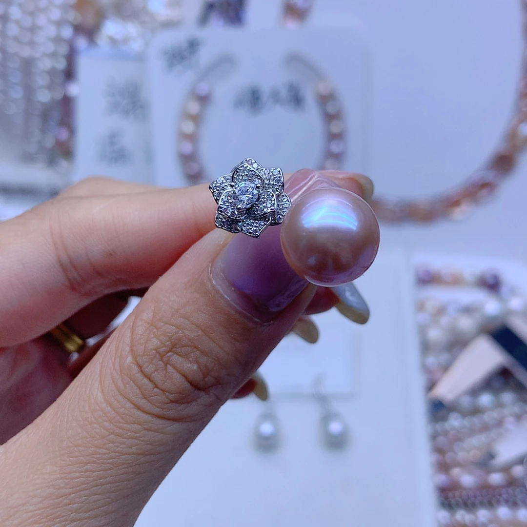 【闪购商品】戒指银S925镶嵌淡水珍珠